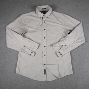Eddie‎ Bauer Shirt Mens Small Gray Long Sleeve Button Down Classic Fit